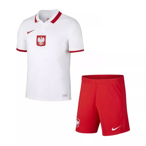 Maillot Football Pologne Domicile Enfant 2021 Blanc